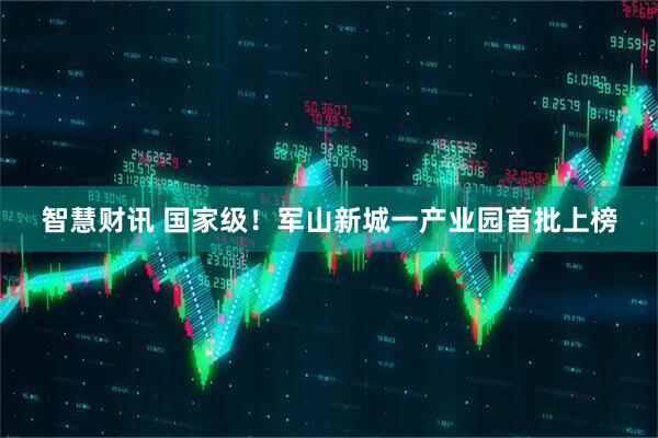 智慧财讯 国家级！军山新城一产业园首批上榜